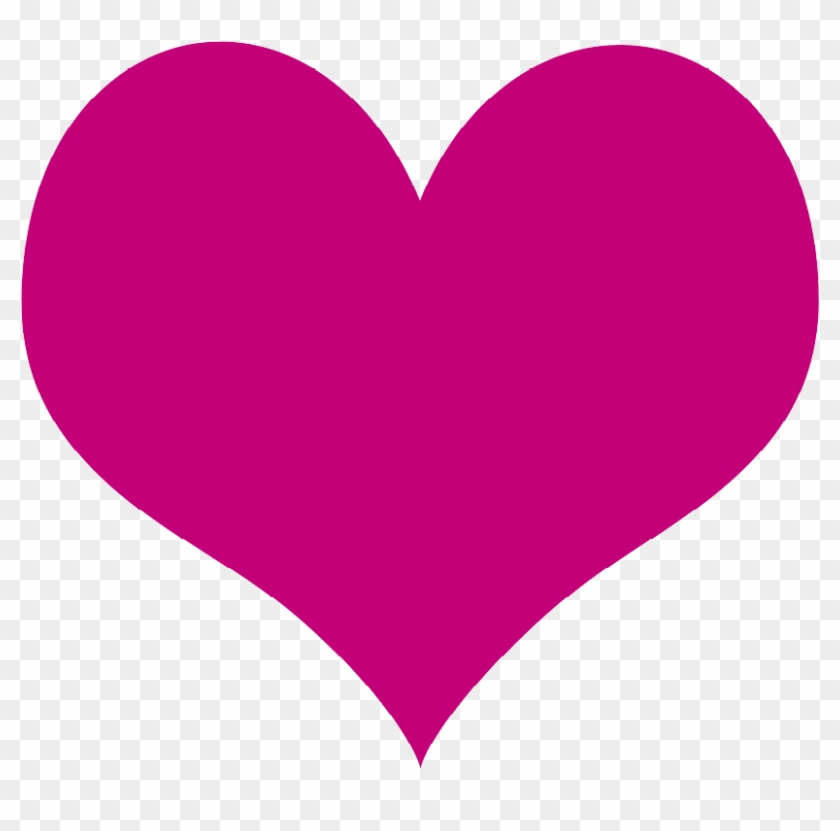 Heart Icon - Corazon Rosa Fucsia - Free Transparent PNG Clipart Images Download