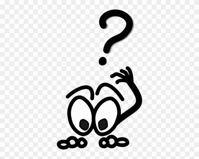 Eyeman Question Thinking Clip Art - Thinking Clipart Black And White #246519