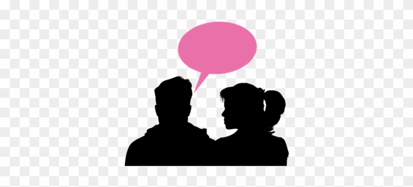 Speaking Heads And Speech Bubble - Clip Art #246617