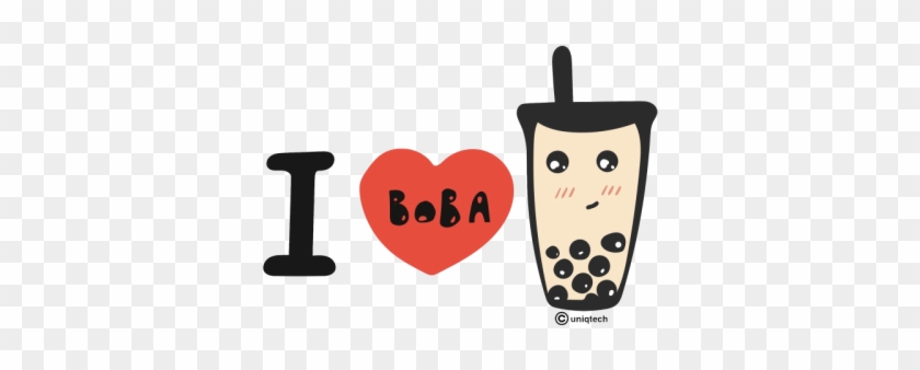 I Heart Bubble Milk Tea I Heart Boba - Bubble Tea #246725