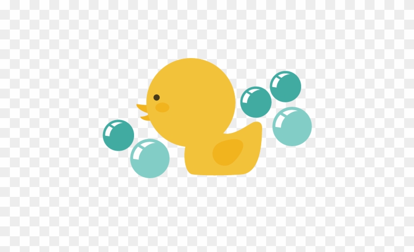 Rubber Duck With Bubbles Clip Art - Miss Kate Cuttables Duck #246824
