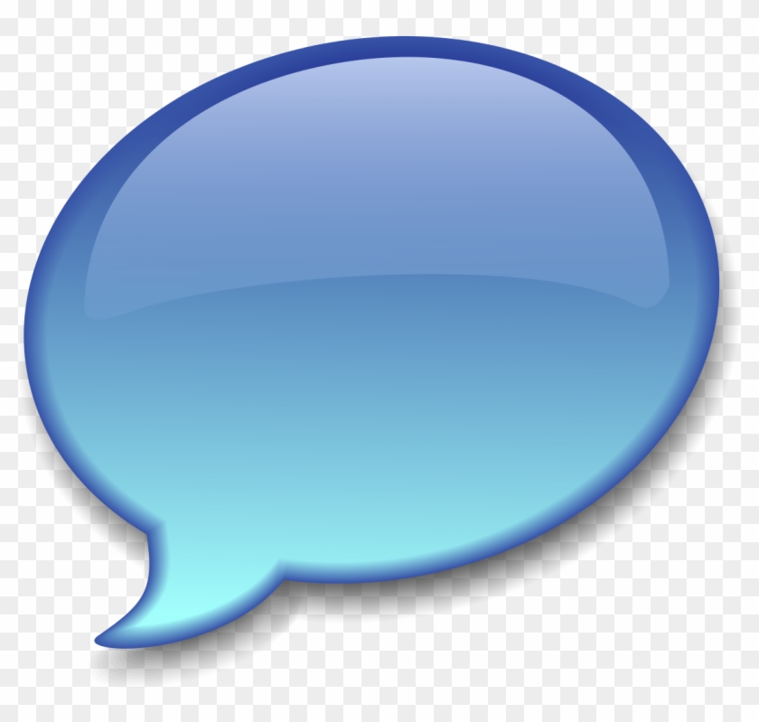 File - Speech Balloon - Svg - Wikimedia Commons - Blue Speech Bubble Png #246896