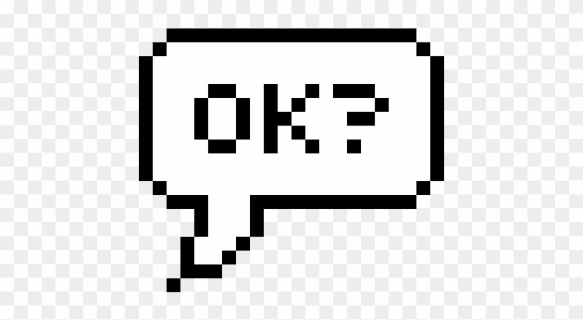 Ok Pixel Speech Bubble - Pixel Speech Bubble Png #246914