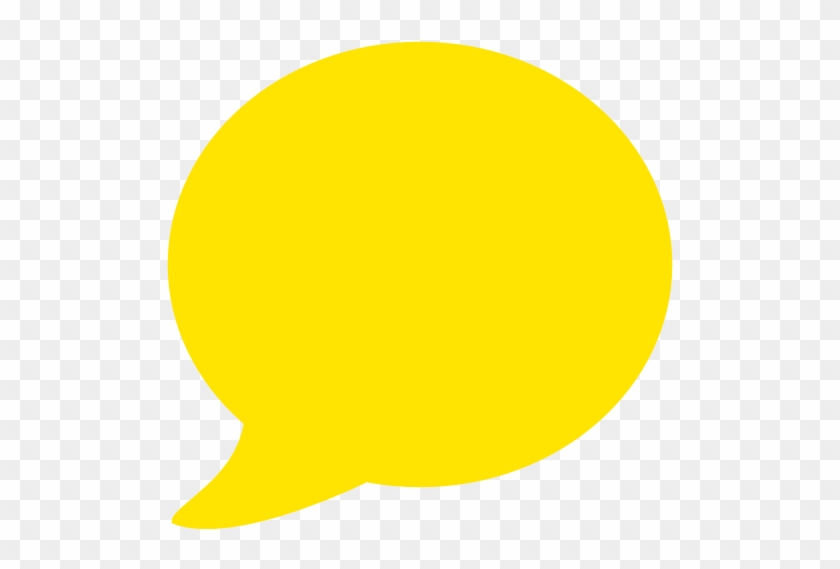 Yellow Speech Bubble Png #246925