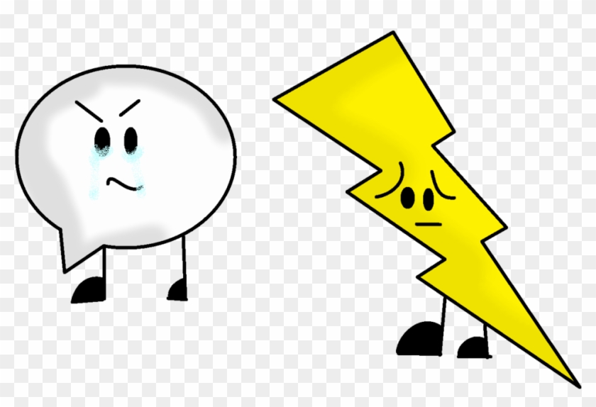 Speech Bubble And Lightning Bolt By Janeandfriends4741 - Lightning Bolt Speech Bubble #246929