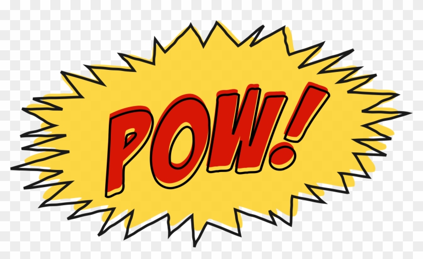 Comic Book Sound Effect No Background - Comic Book Pow Png #246962