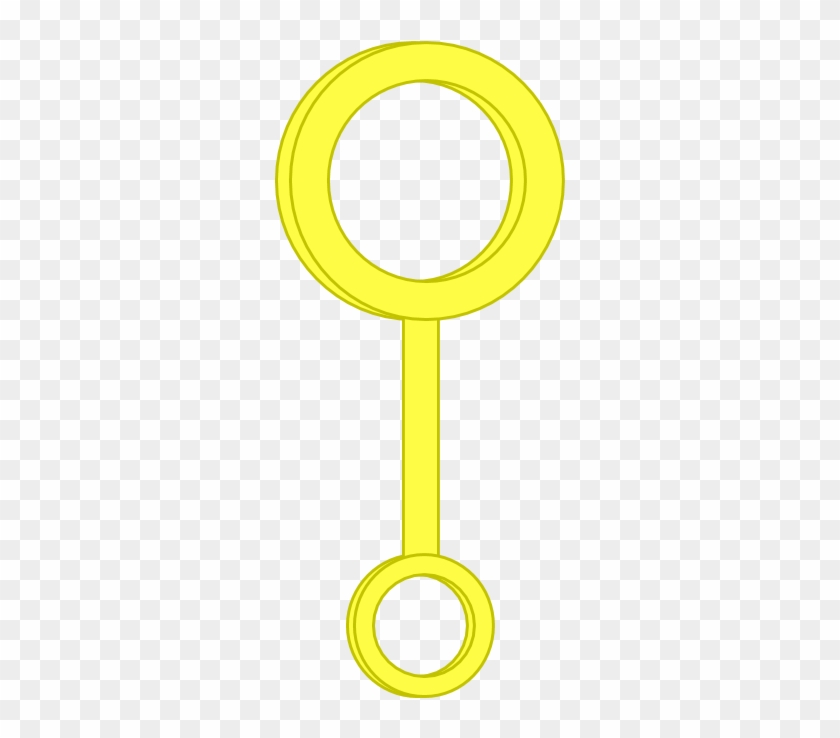 Yellow Bubble Wand - Circle #246999