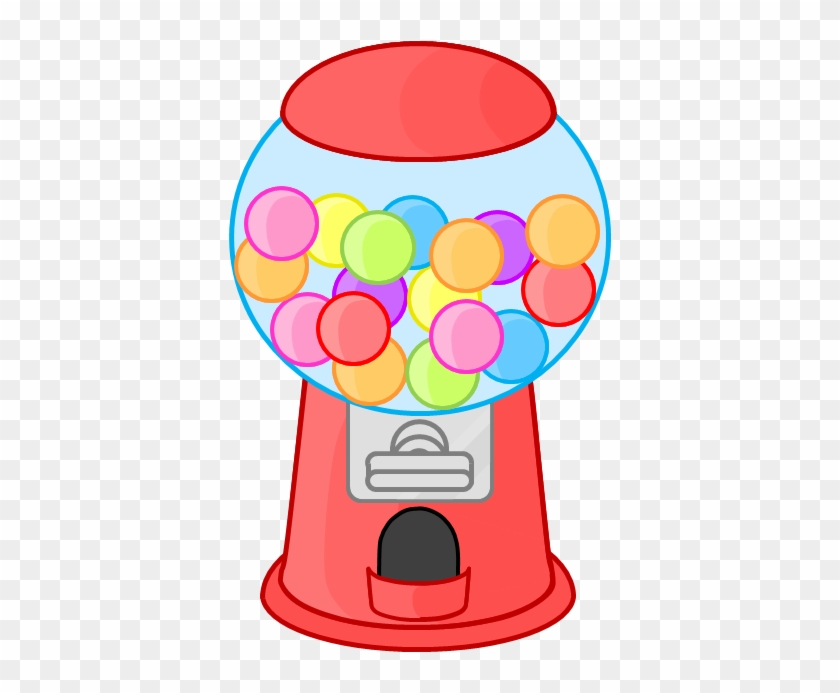 Gumball Clipart Red - Bubble Gum Machine Cartoon #247032