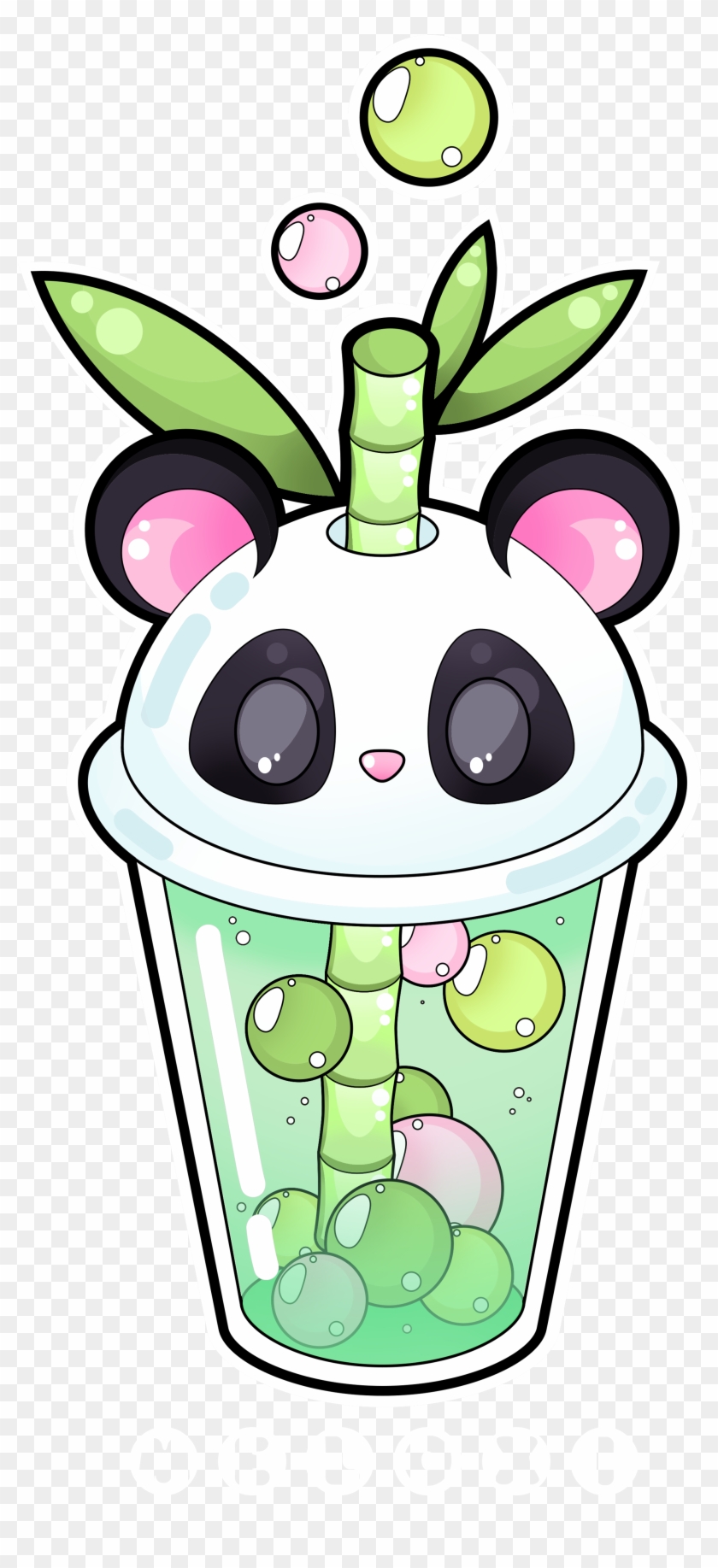 Panda Bubble Tea By Meloxi-d9vat7c 2,110×4,256 Pixels - Cute Panda Bubble Tea #247041