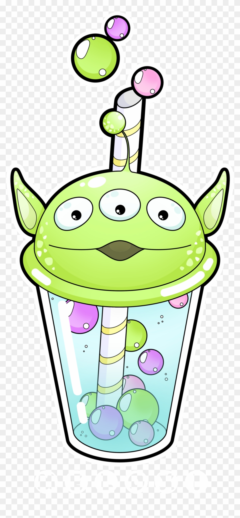 Alien Bubble Tea [commissions Open] By Meloxi - Kawaii Panda Bubble Tea #247073