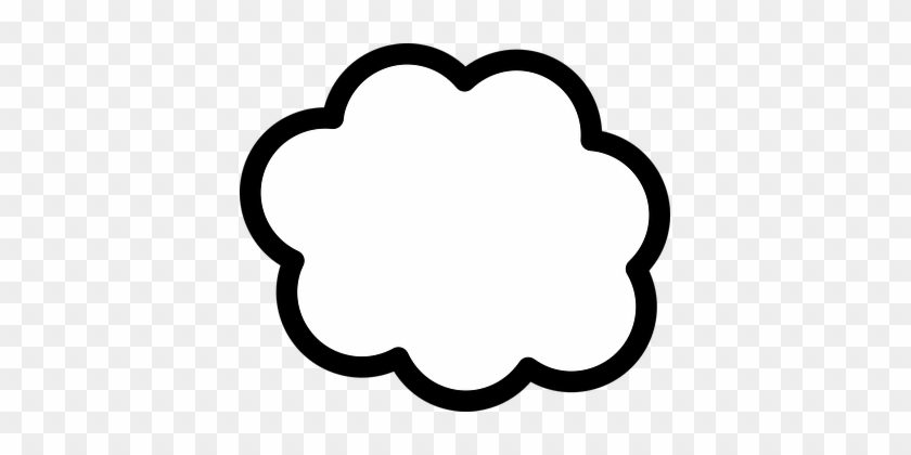 Thought Cloud Shapes Symbols Creative Brai - Cloud Clip Art #247112