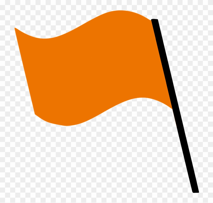 Colour Flag Clipart - Orange Flagge #247134