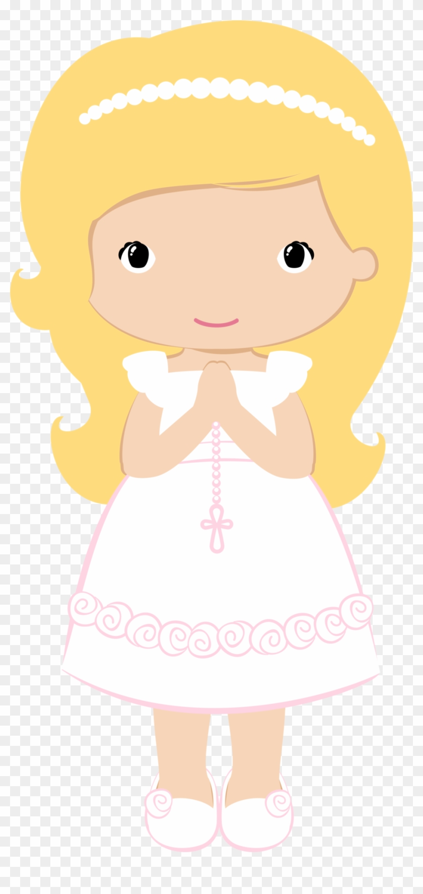 Girls In Their First Communion Clip Art - Confirmation Girl Clip Art #247157