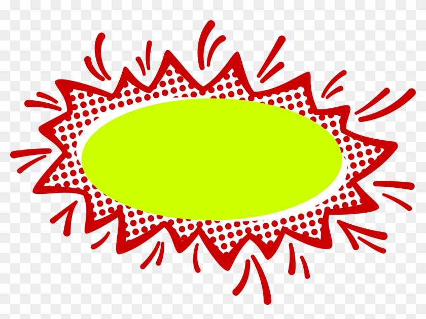 Red And Lime Empty Comic Bubbles Rain Clipart Png Image - Portable Network Graphics #247183