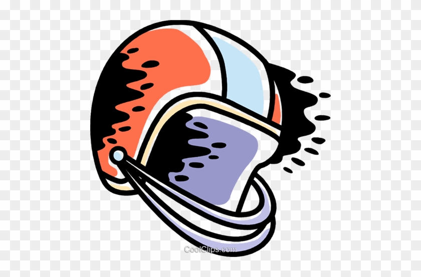 Football Helmet Royalty Free Vector Clip Art Illustration - Football Helmet Royalty Free Vector Clip Art Illustration #1580621