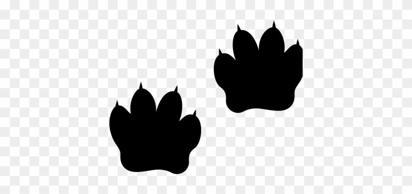 Animal Footprints Silhouettes Vector - Animal Footprints Silhouettes Vector #1580627