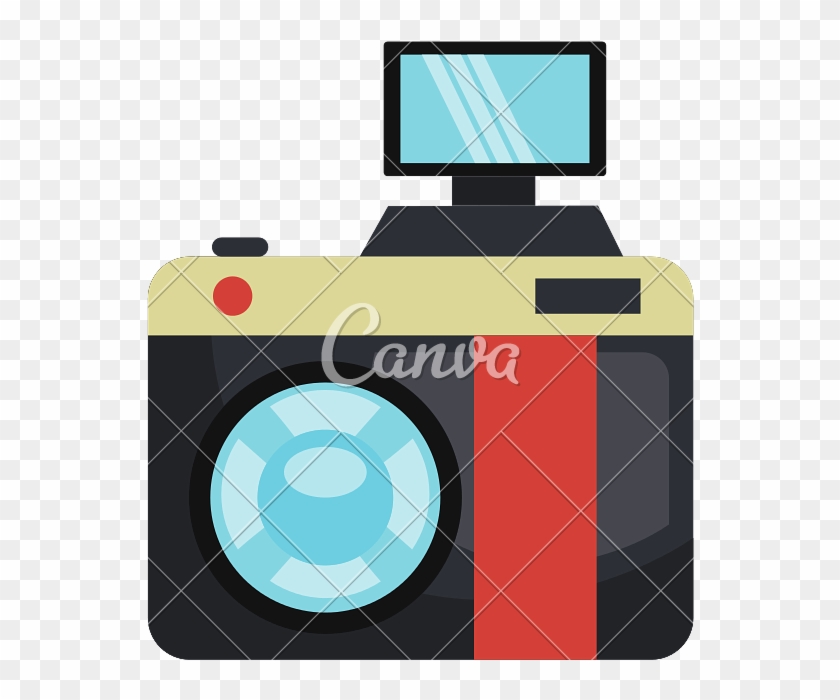 Vintage Camera Isolated Flat Icon - Vintage Camera Isolated Flat Icon #1580665