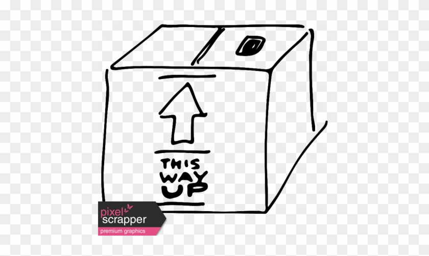 Moving Box Doodle Graphic By Melo Vrijhof - Moving Box Doodle Graphic By Melo Vrijhof #1580802