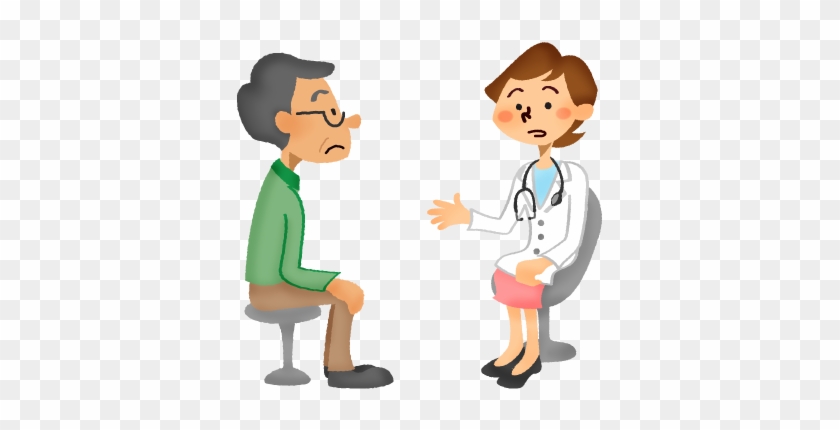 Senior Man Receiving A Medical Consultation With Female - Senior Man Receiving A Medical Consultation With Female #1581003