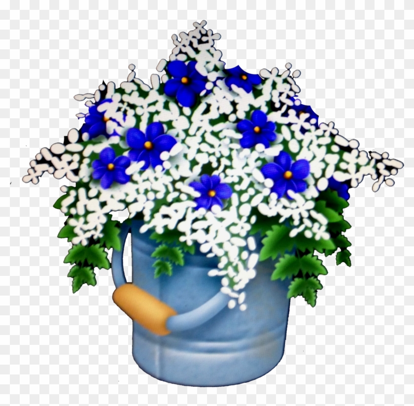Hd Blue Flower Bucket Wiki Transpa Png Image - Hd Blue Flower Bucket Wiki Transpa Png Image #1581069