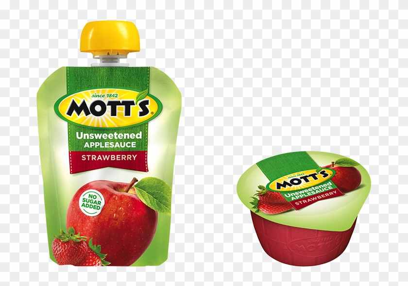Mott's® Unsweetened Applesauce Strawberry Mott's® Unsweetened - Mott's® Unsweetened Applesauce Strawberry Mott's® Unsweetened #1581442