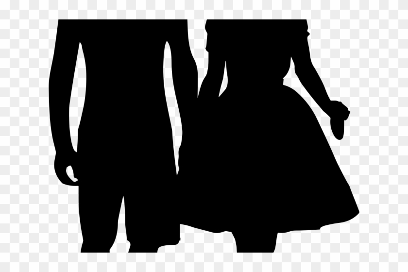 Silhouettes Clipart Couple - Silhouettes Clipart Couple #1581479