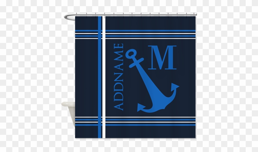 Nautical Anchor Monogram Shower - Nautical Anchor Monogram Shower #1581658