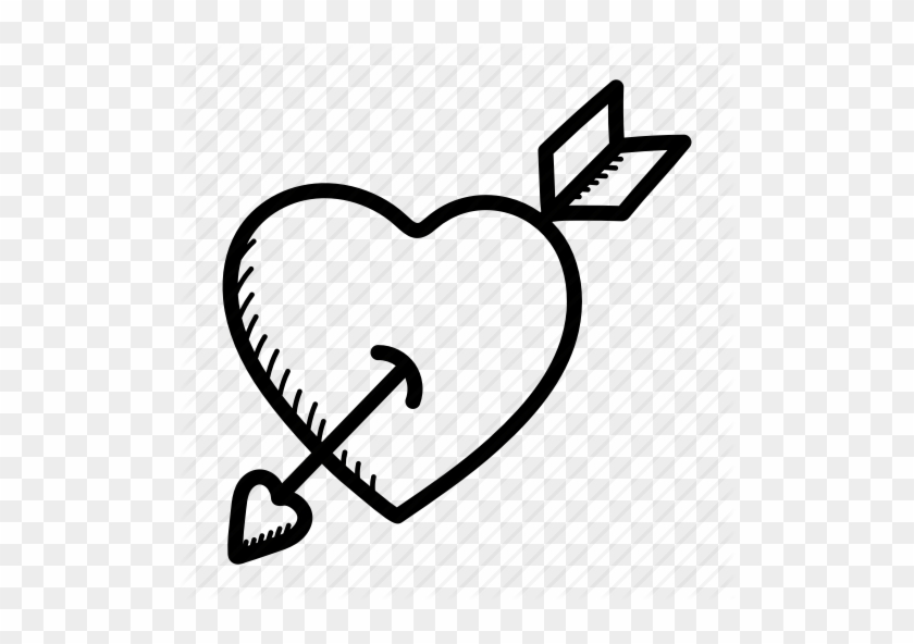 Clipart Freeuse Library Drawing Arrow Heart - Clipart Freeuse Library Drawing Arrow Heart #1582079