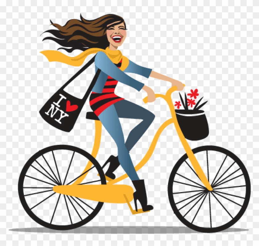 Free Png Download Girl With Bicycle Transparent Background - Free Png Download Girl With Bicycle Transparent Background #1582241