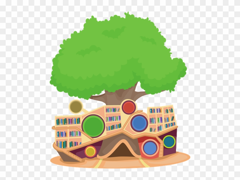 Modern Tree House Library Icons By Canva - Modern Tree House Library Icons By Canva #1582349