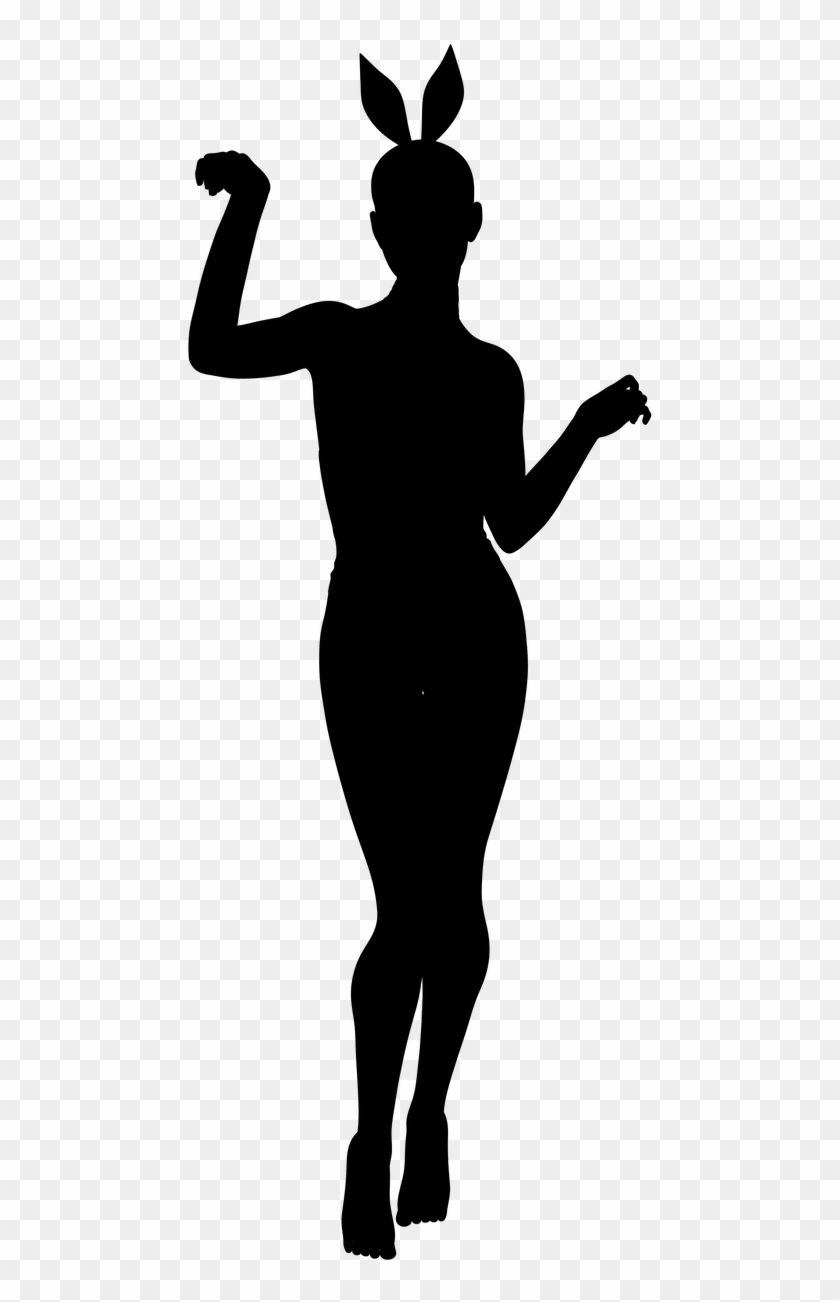 Silhouette Woman Bunny - Silhouette Woman Bunny #1582377