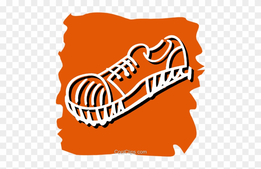 Running Shoe Royalty Free Vector Clip Art Illustration - Running Shoe Royalty Free Vector Clip Art Illustration #1582653