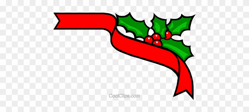 Christmas Ribbons Royalty Free Vector Clip Art Illustration - Christmas Ribbons Royalty Free Vector Clip Art Illustration #1582888