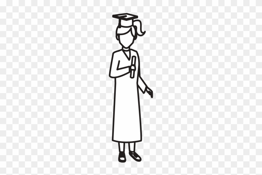 Student Woman With Graduation Gown - Student Woman With Graduation Gown #1583101