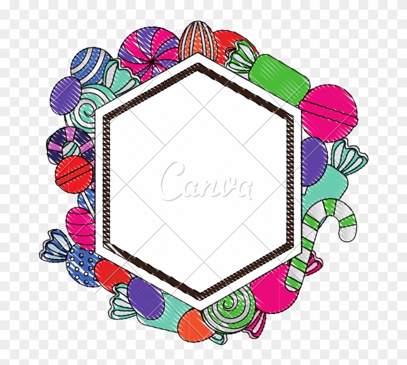 Sweet Candy Label Template Lollipop Cane Caramel And - Sweet Candy Label Template Lollipop Cane Caramel And #1583249