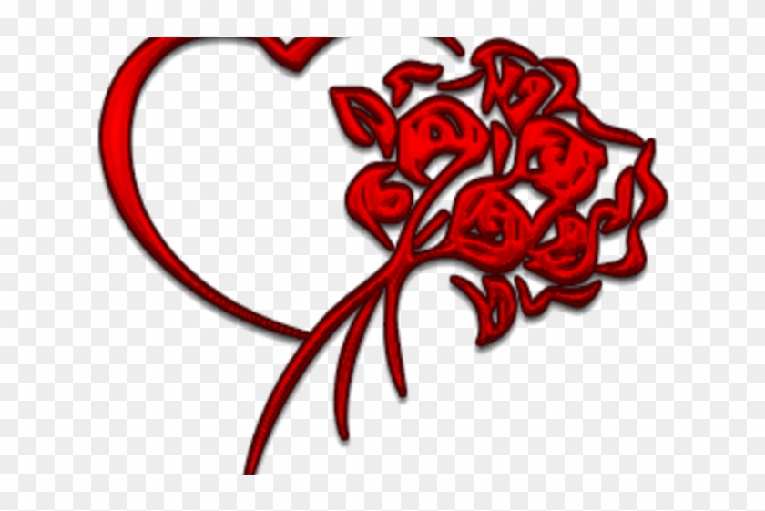 Red Rose Clipart Animated Rose Heart - Red Rose Clipart Animated Rose Heart #1583335