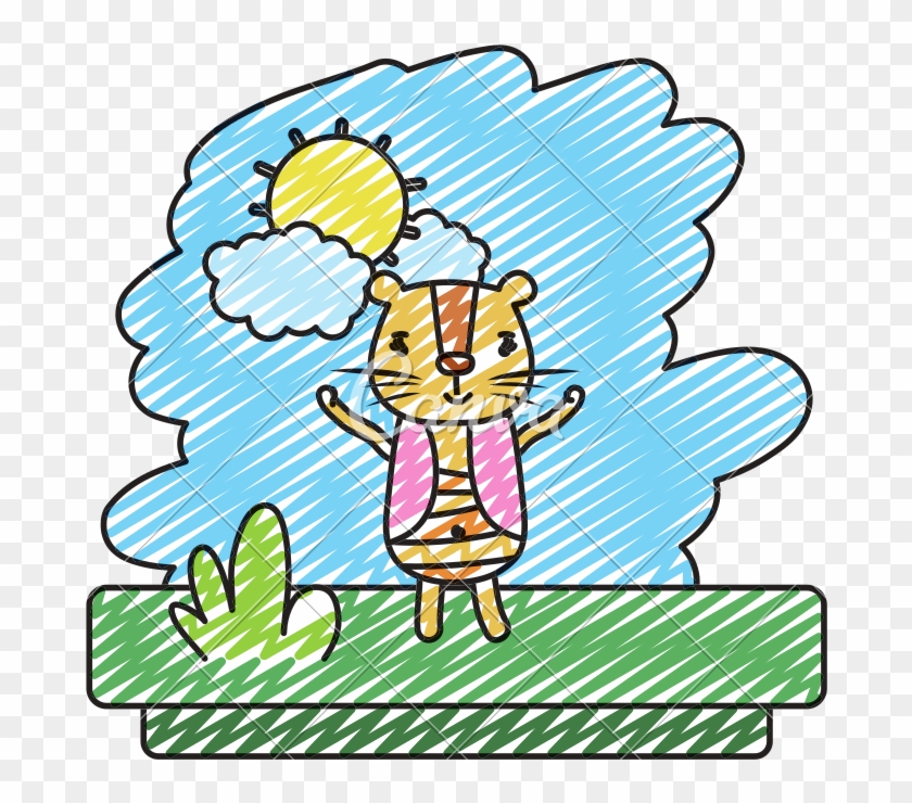 Doodle Female Lion Cute Wild Animal - Doodle Female Lion Cute Wild Animal #1584238