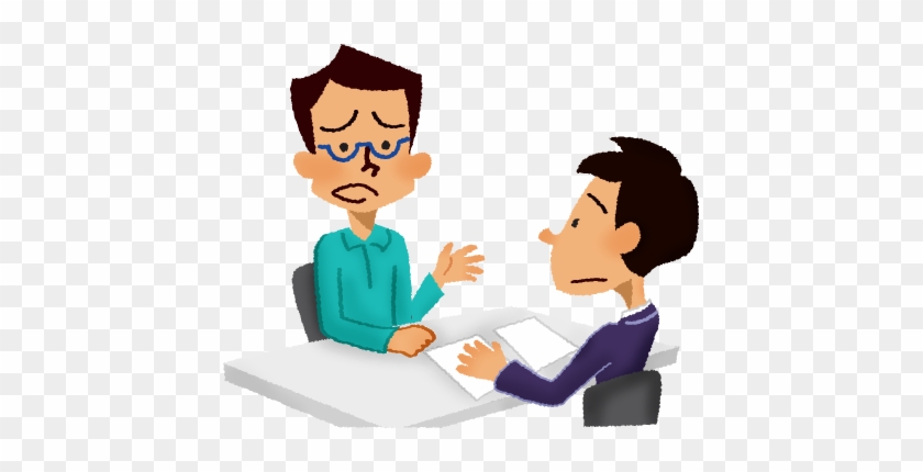 Worried Man Having Consultation Free Illustrations - Worried Man Having Consultation Free Illustrations #1584378