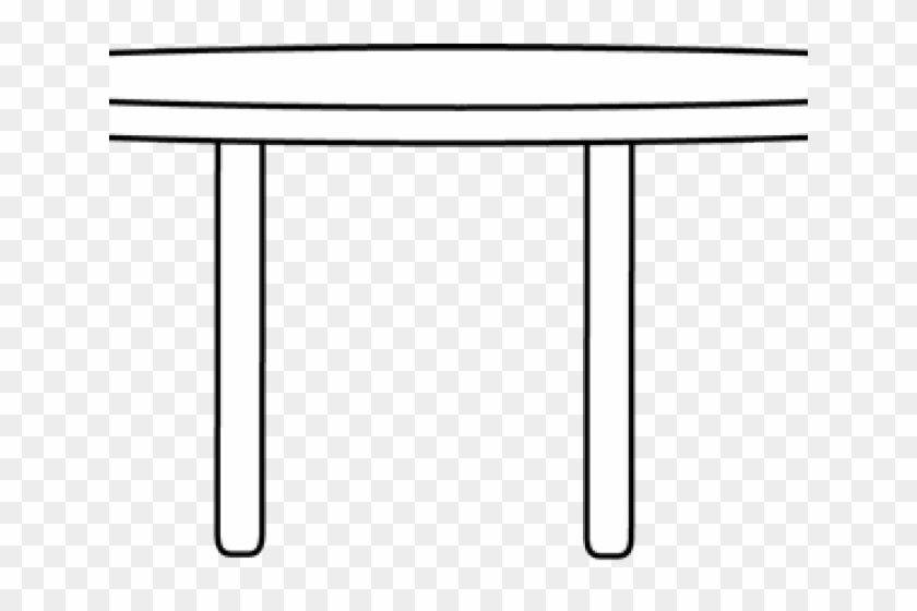 Table Clipart Black And White - Table Clipart Black And White #1584421