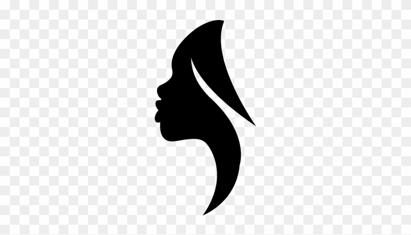 Side View Woman Silhouette Vector - Side View Woman Silhouette Vector #1584600