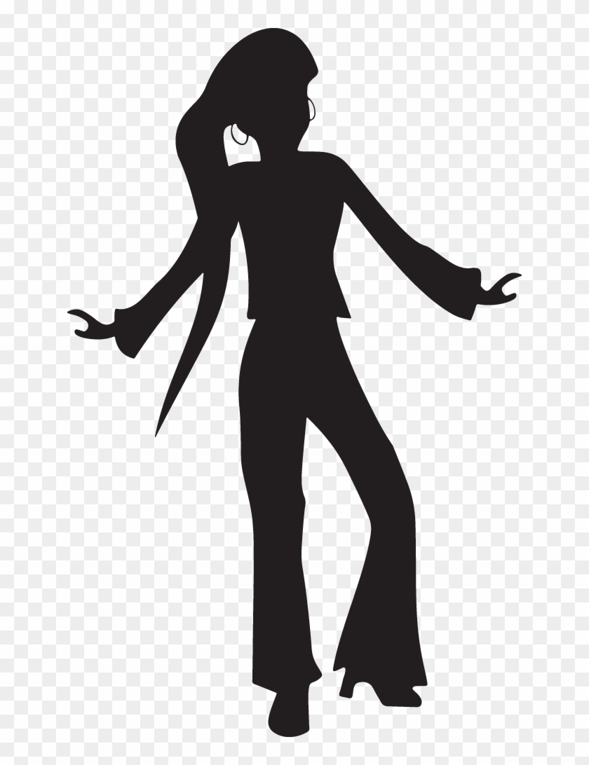 Silhouette Of 1970s Man And Woman Dancing - Silhouette Of 1970s Man And Woman Dancing #1584604