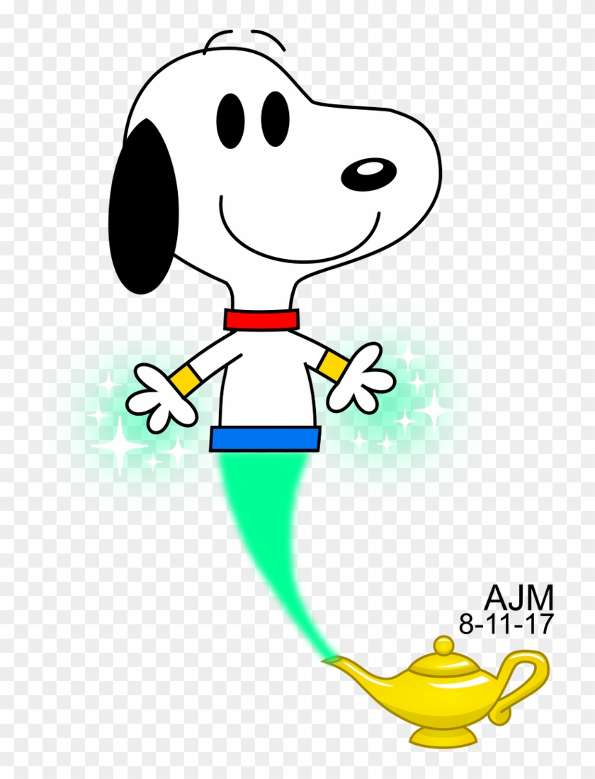 Genie Snoopy Doing Djinn Magic By Makatoons - Genie Snoopy Doing Djinn Magic By Makatoons #1584647