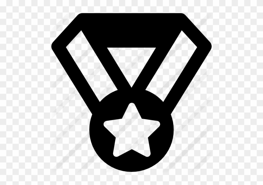 Star Medal On Ribbon Necklace Free Icon - Star Medal On Ribbon Necklace Free Icon #1584820