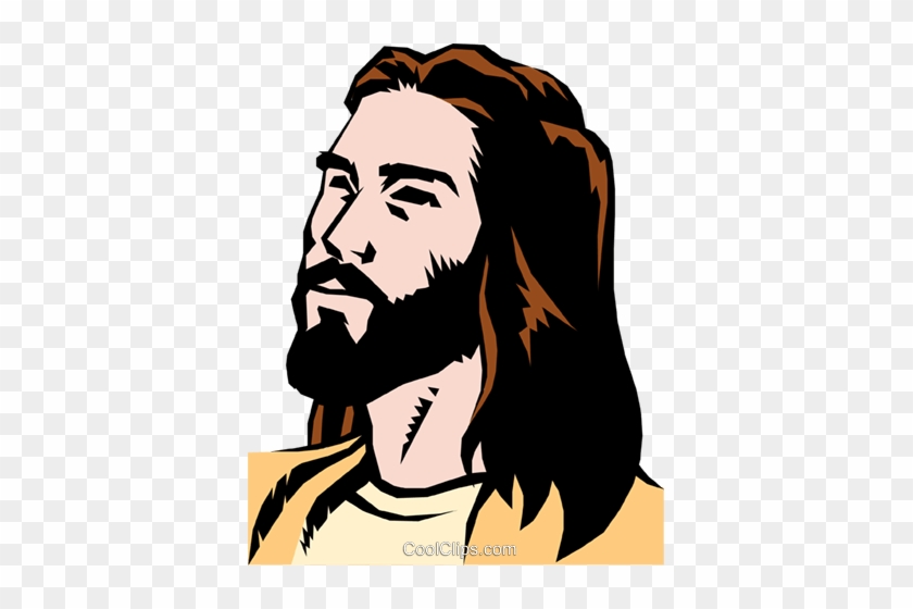 Jesus Christ Royalty Free Vector Clip Art Illustration - Jesus Christ Royalty Free Vector Clip Art Illustration #1584840