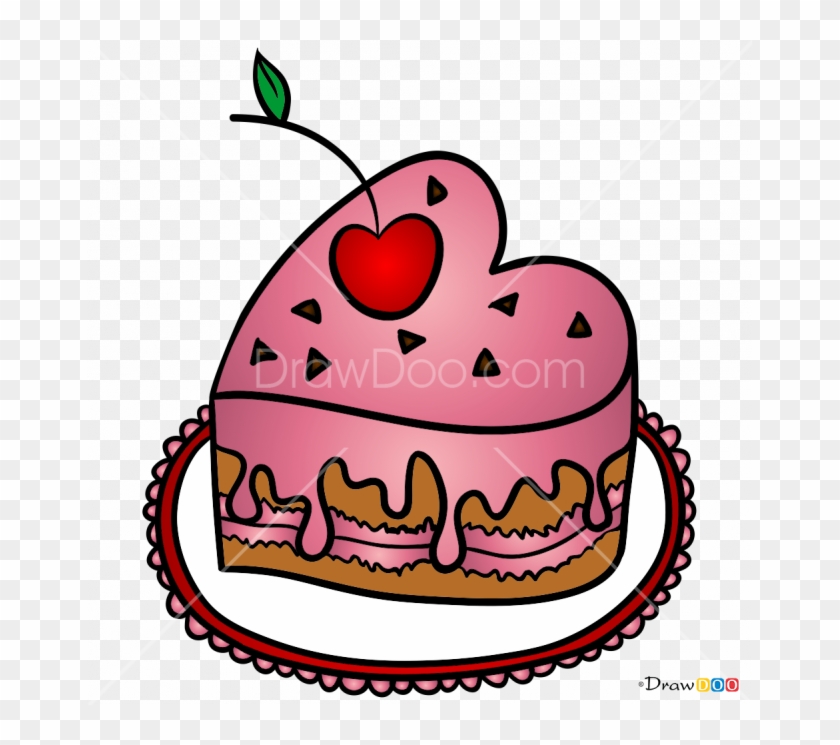 Drawing Valentines Cake - Drawing Valentines Cake #1584847