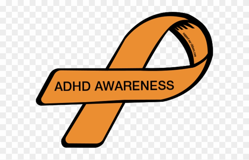 22830 Custom Ribbon Magnet Sticker Adhd Awareness - 22830 Custom Ribbon Magnet Sticker Adhd Awareness #1584944