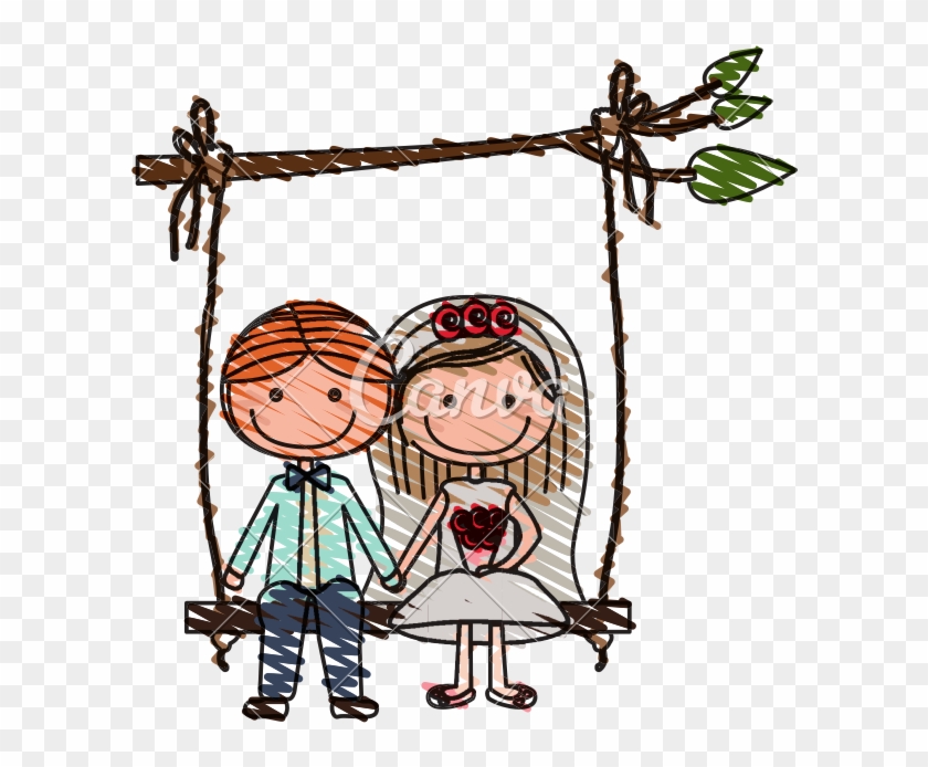 Married Couple Sit In Swing - Married Couple Sit In Swing #1584952