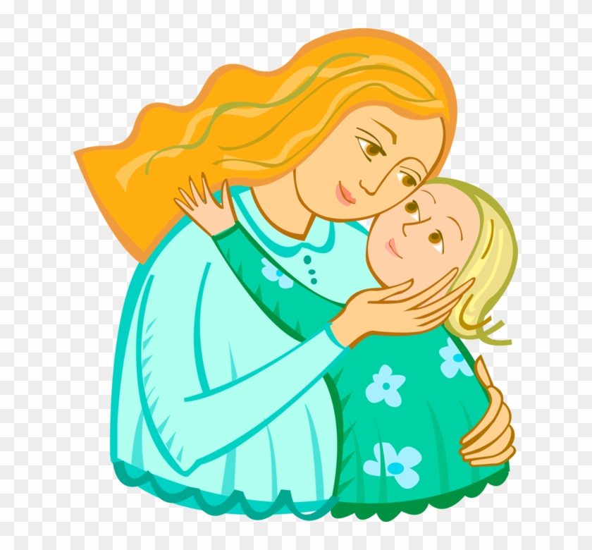 Vector Illustration Of Nurturing Parent Mother With - Vector Illustration Of Nurturing Parent Mother With #1585227