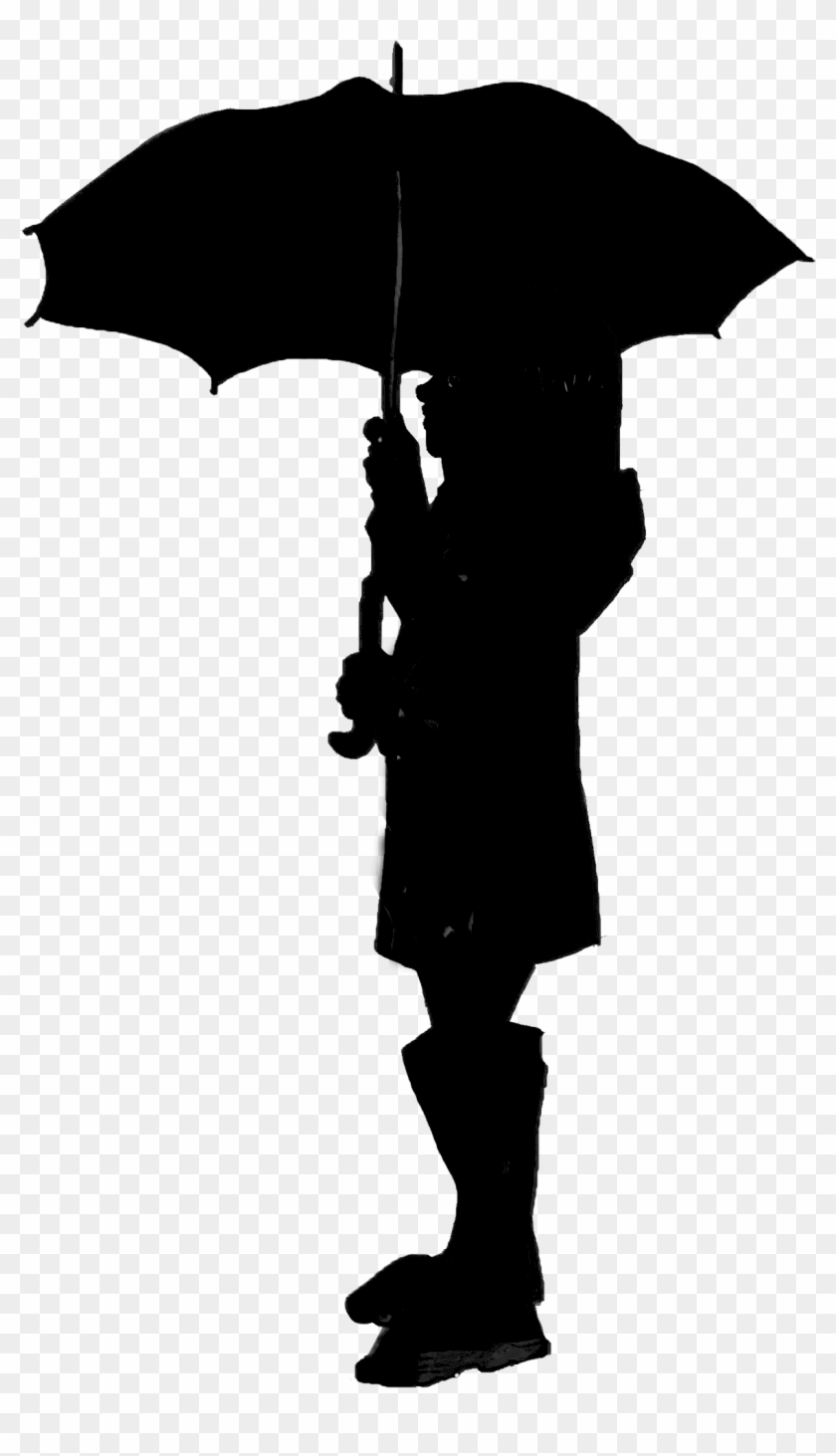 Silhouette Umbrella Clip Art - Silhouette Umbrella Clip Art #1585606