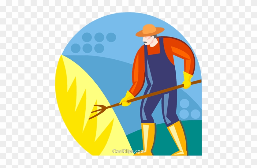 Agricultor Pitching Feno Livre De Direitos Vetores - Agricultor Pitching Feno Livre De Direitos Vetores #1585676